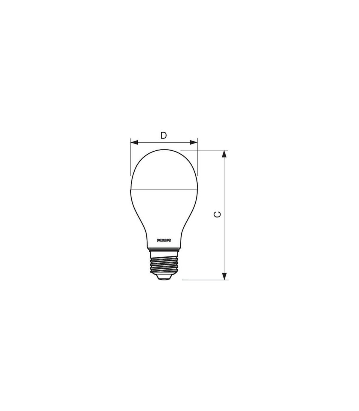 Philips, pack de 6 ampoules LED E27, 100W, blanc froid non