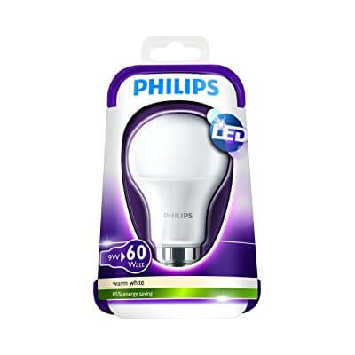 Ampoule LED Philips Standart A60 6W substitut 40W 470 lumens blanc chaud  2700K B22