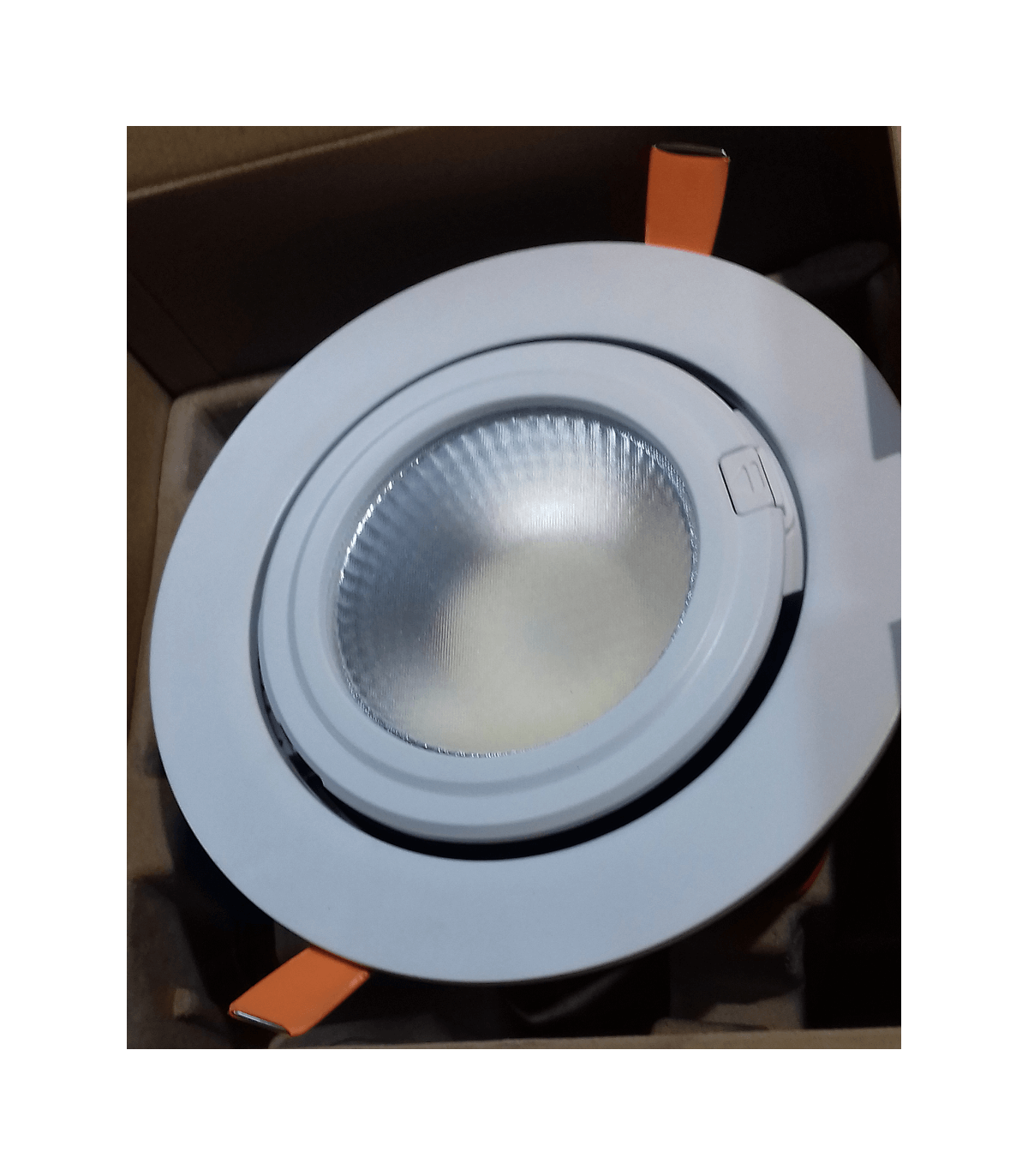 Spot LED étanche argenté 12V, 10W, blanc chaud