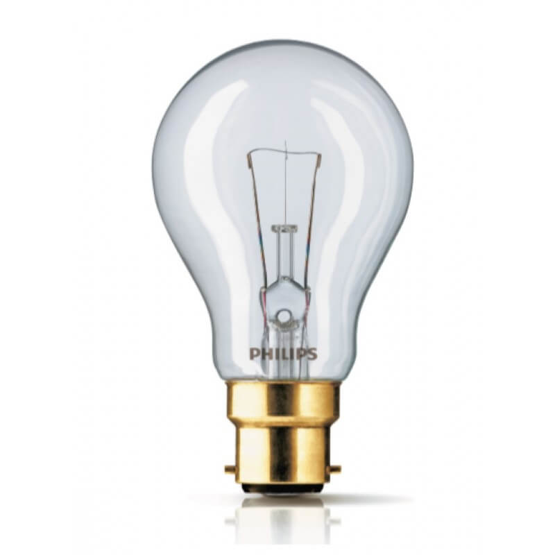 Lampe à incandescence philips 24V 60W B22 970lm 2700k CL