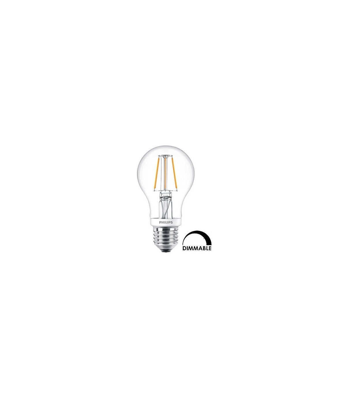 2 Ampoules led Dimmable Philips LED Classic 4.2w substitut 40W ST64 E27 GOLD