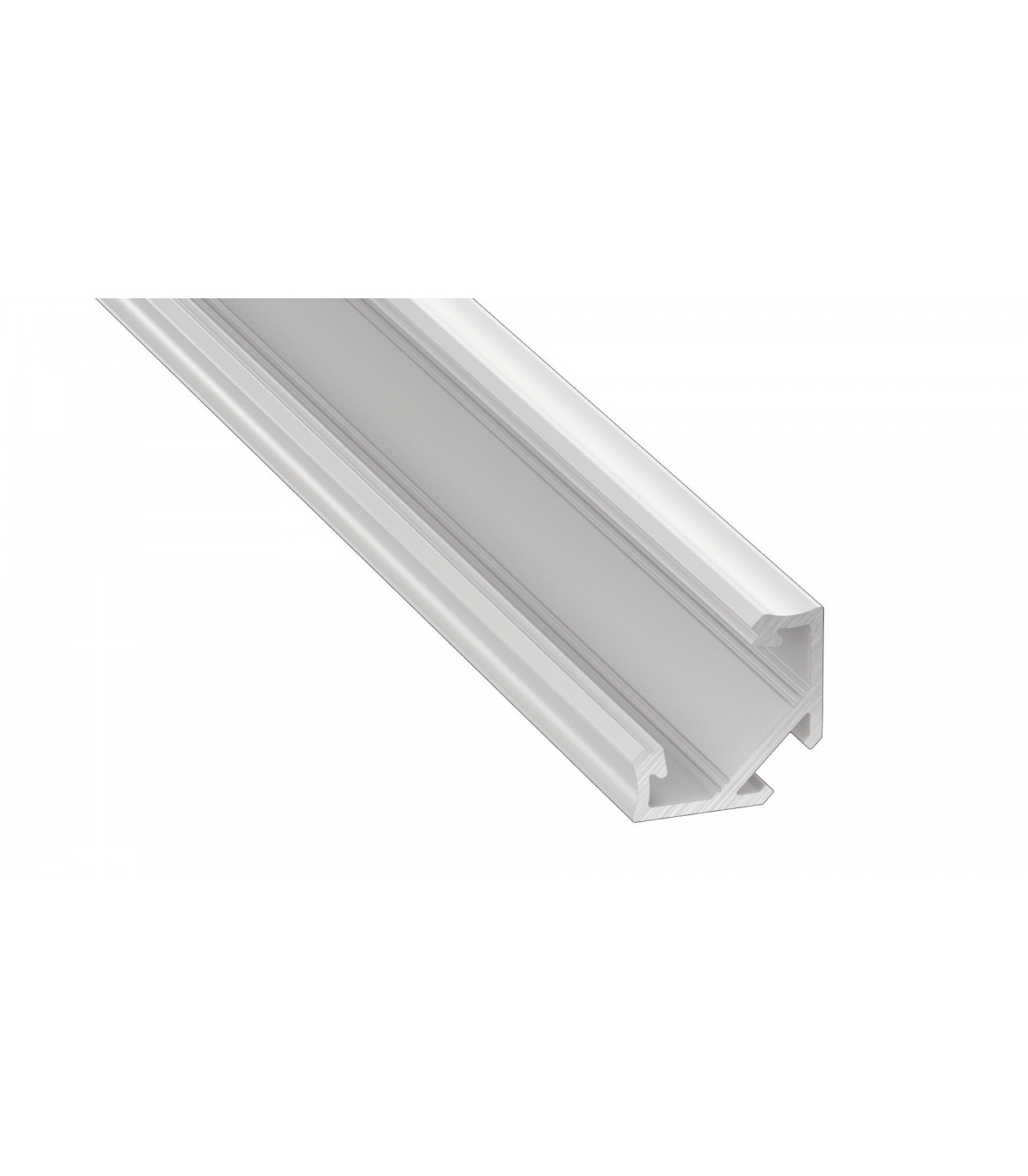 Profilé Aluminium pour Angle avec Capot Continu pour Ruban LED jusqu'à 20mm