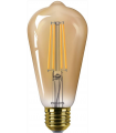 2 Ampoules led Philips LED Classic 4.2w substitut 40W ST64 blanc trés chaud 2200kE27 GOLD Dimmable