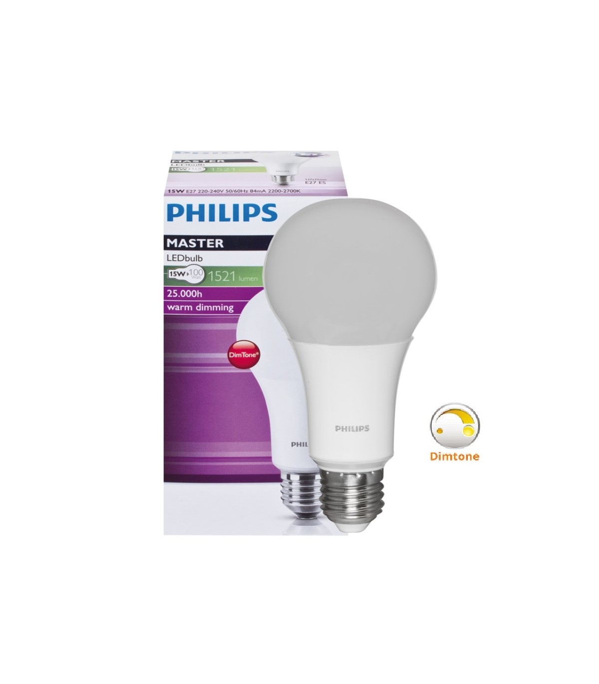 Philips ampoule LED poire E27 7,3W blanc froid