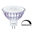 Ampoule Philips Mas LEDspot VLE MR16 DIM 7.5W substitut 50w 630lumen blanc neutre 3000K Gu5.3