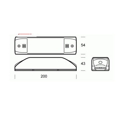 Transformateur électronique halogène cablée dimmable 50-150w MAG MIKE 150 0.7A