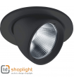 Encastré LED MOVE NOIR orientable 26W 3720lumen 3000K diamètre de perçage 145mm Driver led PHILIPS