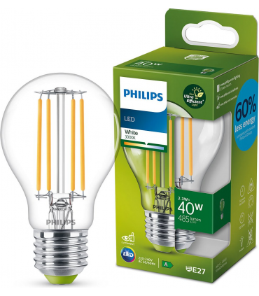 Ampoule Philips Classic LED CL EELA E27 2.3 substitut 40W blanc neutre 830